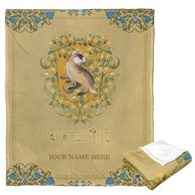 [Personalization Only] Harry Potter - Botanical Hufflepuff, Personalized Silk Touch Throw