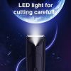 1pc USB Rechargeable Electric Groin Hair Trimmer Ball Trimmer For Men With Replaceable Ceramic Blade Heads; Waterproof Male Hygiene Razor