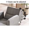 Solid Wood Foliding Chair, Sofa, 39" x 33" x 36", Five adjustable positions, Bed, Lounger, Gray
