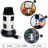 Spin Power Smart Charging Station, Multi Outlet including USB Ports and 7 Ft. retractable Cord