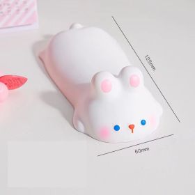 Cute Wrist Rest Support For Mouse Keyboard Computer Desk Ergonomic Office Supplies Slow Rising PU Mouse Pad (Items: Rabbit)