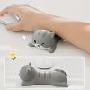 Cute Wrist Rest Support For Mouse Keyboard Computer Desk Ergonomic Office Supplies Slow Rising PU Mouse Pad
